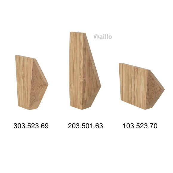 IKEA SKUGGIS Hook, bamboo - Picture 13 of 14